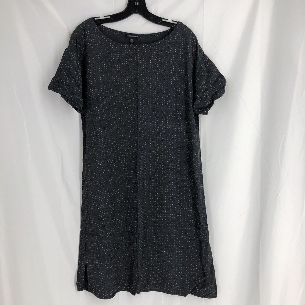 Eileen fisher T Shirt Style Dress Gray Small